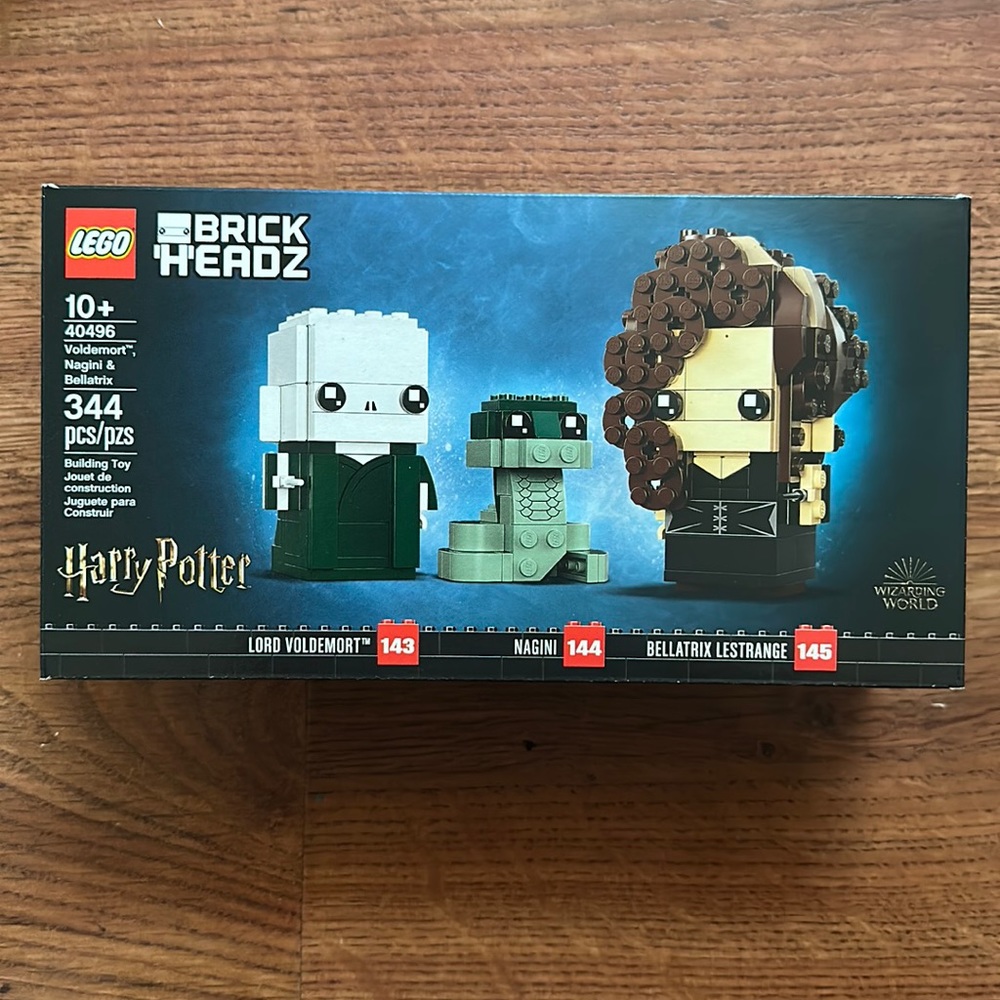 LEGO BrickHeadz Harry Potter Voldemort,
Nagini & Bellatrix 40496 | NIB